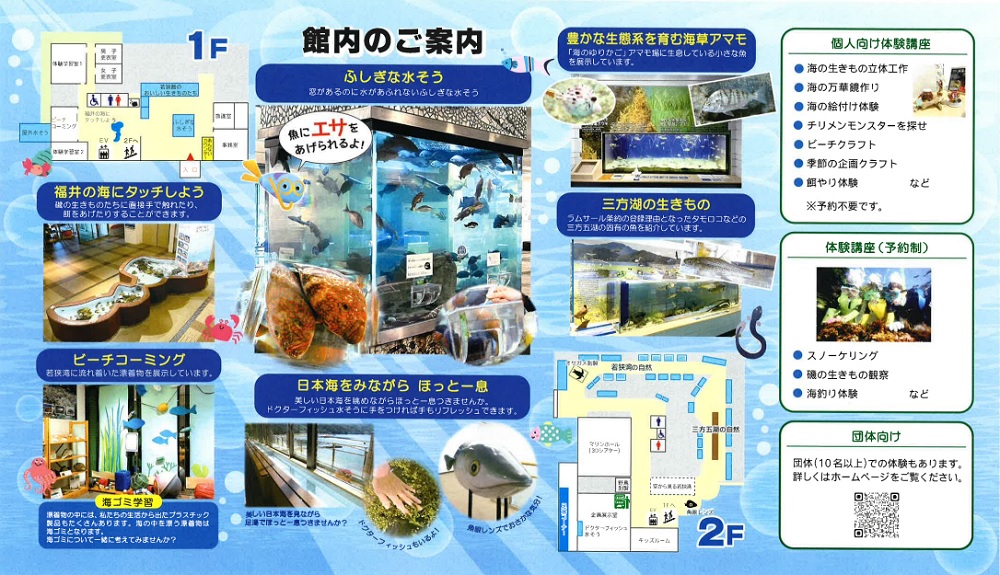 福井県海浜自然センターの施設図